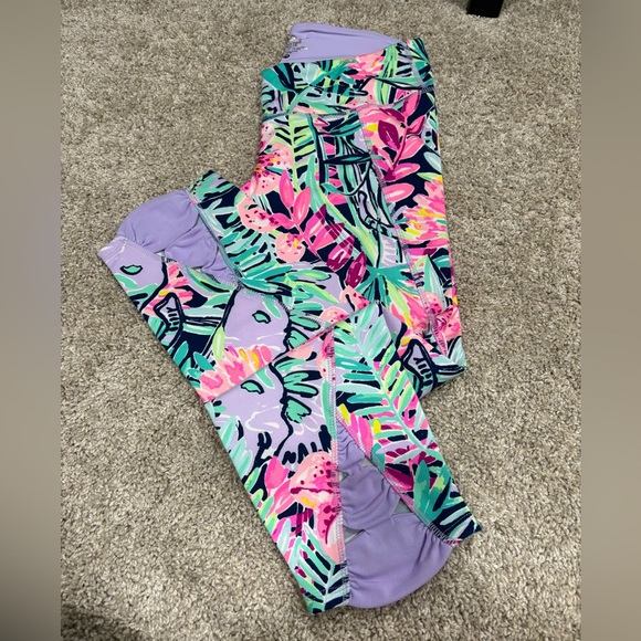 Lilly Pulitzer Pants - Lilly Pulitzer Anika Weekender Cropped Legging Multi Slathouse Soirée Size Med